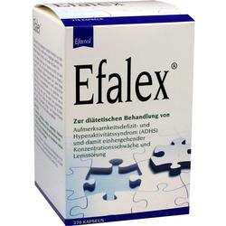 Eine Packung Efalex-Kapseln zur diätetischen Behandlung von ADHS.